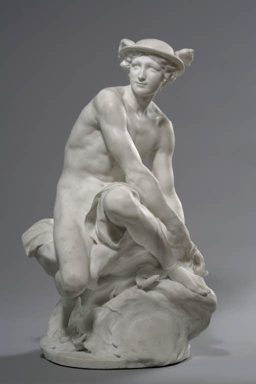Mercury Attaching his Wings, Jean Baptiste Pigalle, 1744